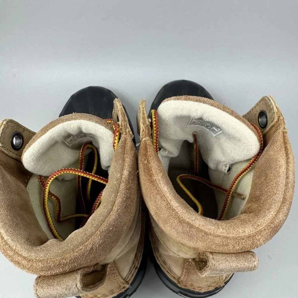 Sorel Cheyanne II Leather Duck Boots Waterproof Brown Lace Up NY1891-286 Men’s 5